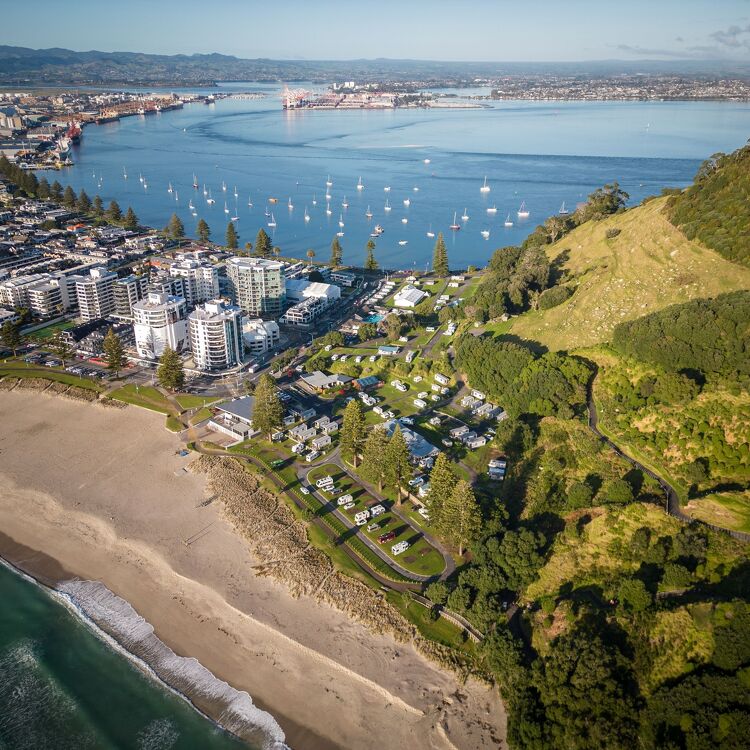 Aerial View of Mount Maunganui